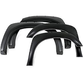 Black Horse Fender Flares Riveted Style Black Compatible with 2016-2023 Toyota Tacoma-FF-TOTA-SM-PKT in Kuwait