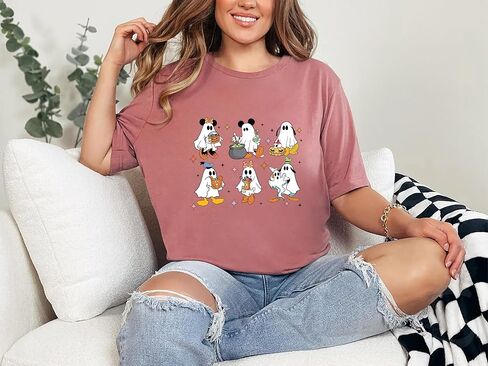 Retro D.isney Ghost Halloween Shirt, M.Ickey and Friends Ghost Halloween Shirt, Halloween Tee, Spooky Halloween Tee in Saudi Arabia