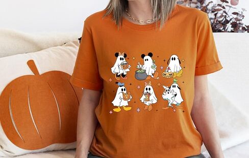 Retro D.isney Ghost Halloween Shirt, M.Ickey and Friends Ghost Halloween Shirt, Halloween Tee, Spooky Halloween Tee in Saudi Arabia