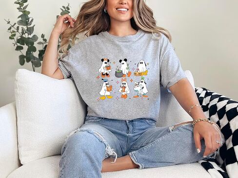 Retro D.isney Ghost Halloween Shirt, M.Ickey and Friends Ghost Halloween Shirt, Halloween Tee, Spooky Halloween Tee in Saudi Arabia