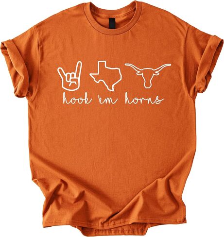 Hook Em Horns Shirt, Texas Shirt, Texas Sweatshirt Multicolor in Saudi Arabia