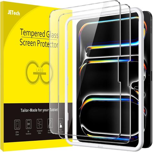 JETech Screen Protector for iPad Pro 11-Inch All Models and iPad Air 5/4 10.9-Inch with Easy Installation Frame, Tempered Glass Film, HD Clear, 2-Pack in Saudi Arabia
