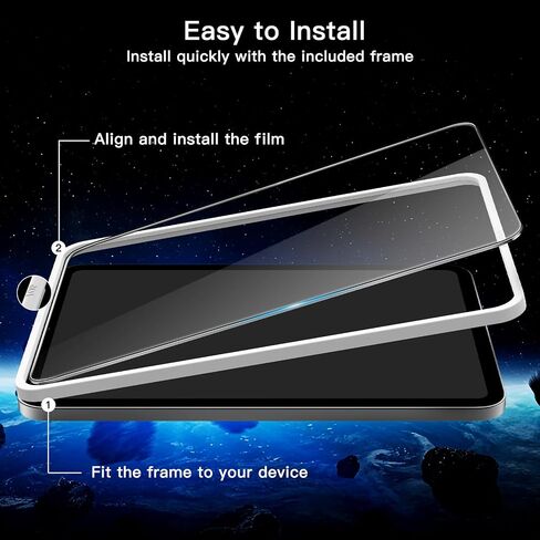 JETech Screen Protector for iPad Pro 11-Inch All Models and iPad Air 5/4 10.9-Inch with Easy Installation Frame, Tempered Glass Film, HD Clear, 2-Pack in Saudi Arabia
