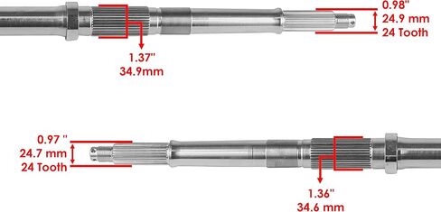 Caltric Complete Rear Differential & Axle Compatible with Honda Trx300Fw Fourtrax 300 4X4 1992-2000 in Saudi Arabia