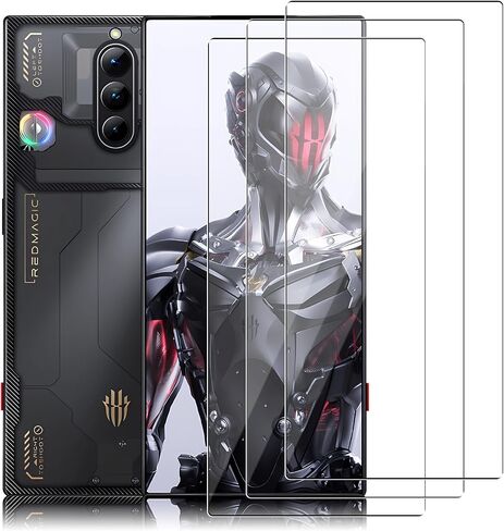 (3 Pack) for ZTE Nubia Red Magic 9 Pro/9s Pro/9 Pro Plus Screen Protector,Tempered Glass flim,9H Hardness,Anti-Scratch, Case Friendly, Bubble Free,HD Clear in Kuwait
