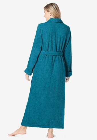 Dreams & Co. Plus Size Long Terry Robe in Kuwait