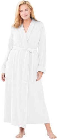 Dreams & Co. Plus Size Long Terry Robe in Saudi Arabia