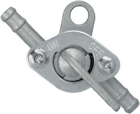 1 Pcs 6mm Motorcycle Fuel Tank Valve – Single Silver Zinc Alloy Switch for Precision Control in Saudi Arabia