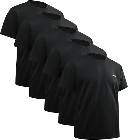 Mens T-Shirts Cotton, Loose Fit, 100% Cotton T Shirts for Men, Soft & Breathable in Saudi Arabia
