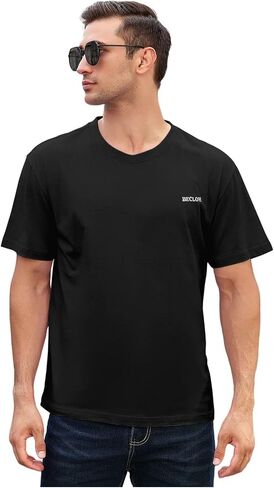 Mens T-Shirts Cotton, Loose Fit, 100% Cotton T Shirts for Men, Soft & Breathable in Saudi Arabia