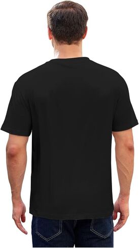 Mens T-Shirts Cotton, Loose Fit, 100% Cotton T Shirts for Men, Soft & Breathable in Saudi Arabia