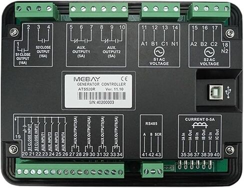ATS520R Generator Set Dual Power Intelligent Switching Controller ATS520 Control Panel Automatic Control Module(ATS520) in Saudi Arabia