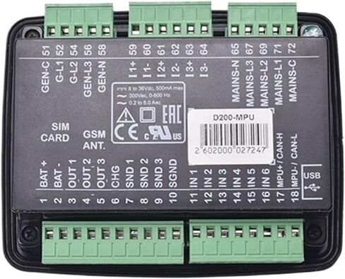 وحدة التحكم DKG-D200 MPU مجموعة مولدات الديزل وحدة التحكم الأصلية in Saudi Arabia