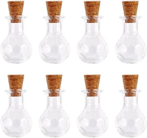 20Pcs Glass Jar Glass Bottles 4x1.2cm (1.58x0.47 inch) Bead Containers with Cork Stopper Wishing Bottle 5ml for Beads Storage Package DIY Handmade Crafts Making (0.17 fl. oz) in Saudi Arabia
