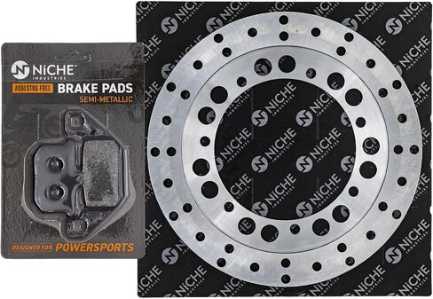 NICHE Rear Right Brake Pad Rotor Kit for Kawasaki Voyager XII 43082-1062 43082-1029 43082-1194 41080-1164 Semi Metalllic in Saudi Arabia
