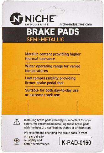 NICHE Rear Right Brake Pad Rotor Kit for Kawasaki Voyager XII 43082-1062 43082-1029 43082-1194 41080-1164 Semi Metalllic in Saudi Arabia