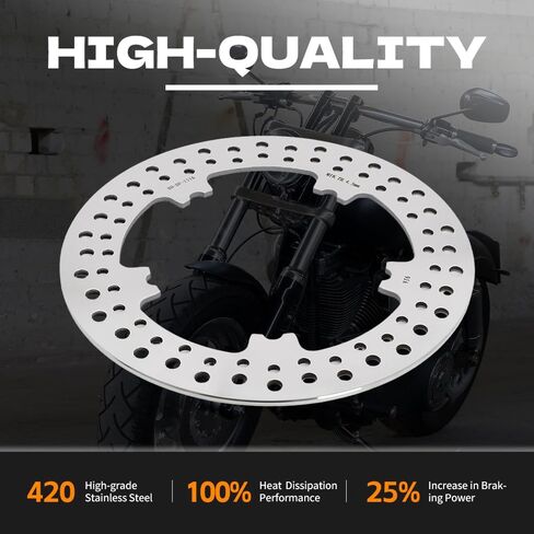 TOFR 11.8" Front Rear Brake Rotors Discs for Harley VRSC 10th Anniversary V Rod 2012 V-Rod 2006 VRSCD Night Rod 2006-2008 VRSCDX Night Rod Special (Cast Wheel) VRSCR Street Rod 2006-2007 in Saudi Arabia