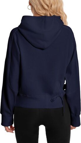 DITOK هوديس كبيرة الحجم للنساء والفتيات من القطن Y2K بلوفر بلوزات عصرية مريحة بقلنسوة للسفر في الخريف والشتاء in Kuwait