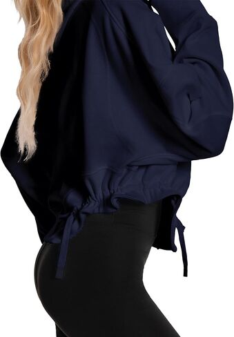 DITOK هوديس كبيرة الحجم للنساء والفتيات من القطن Y2K بلوفر بلوزات عصرية مريحة بقلنسوة للسفر في الخريف والشتاء in Kuwait