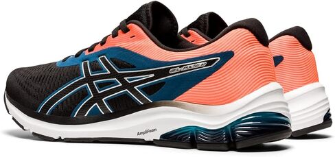 حذاء الجري Gel-Pulse 12 للرجال من ASICS، مقاس 8.5، أسود/فضي نقي in Saudi Arabia