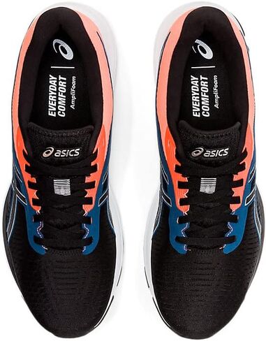 حذاء الجري Gel-Pulse 12 للرجال من ASICS، مقاس 8.5، أسود/فضي نقي in Saudi Arabia