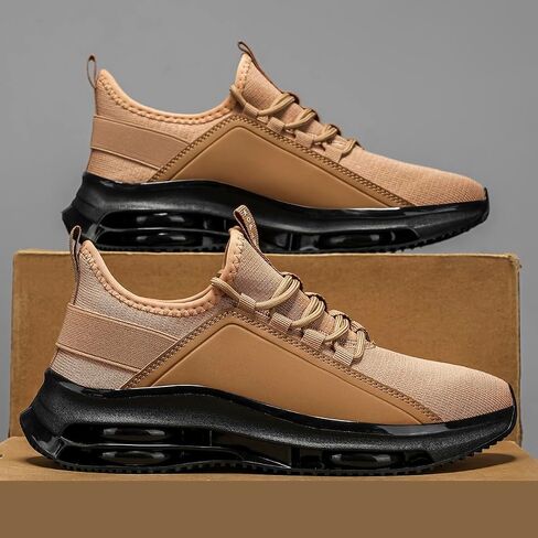 Men's Lightweight Air Cushion Sneakers - Breathable Mesh Athletic Shoes for Casual & Sports Wear in Saudi Arabia