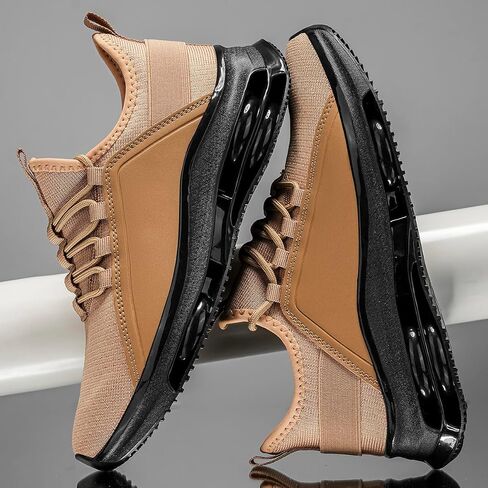 Men's Lightweight Air Cushion Sneakers - Breathable Mesh Athletic Shoes for Casual & Sports Wear in Saudi Arabia