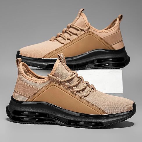 Men's Lightweight Air Cushion Sneakers - Breathable Mesh Athletic Shoes for Casual & Sports Wear in Saudi Arabia