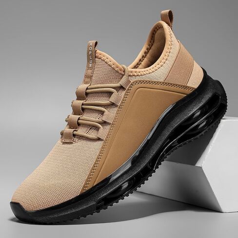 Men's Lightweight Air Cushion Sneakers - Breathable Mesh Athletic Shoes for Casual & Sports Wear in Saudi Arabia