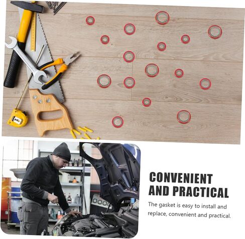 Sealing Washers for Air Conditioning Repair 30-Piece Kit of Car Gasket Heat Resistant Design in Saudi Arabia