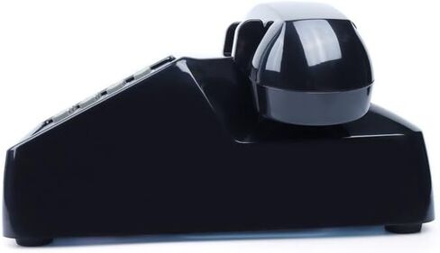 هاتف أرضي للمنزل ريترو مضخم خط واحد سلكي هاتف مكتبي مع قارع الأجراس عالي الصوت للغاية هاتف أرضي منزلي هواتف قديمة الطراز لكبار السن (أحمر)، أسود in Kuwait