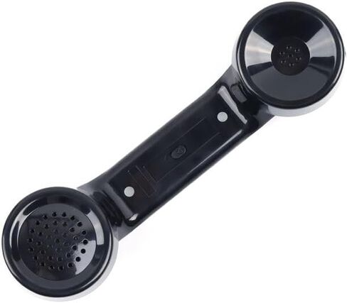 هاتف أرضي للمنزل ريترو مضخم خط واحد سلكي هاتف مكتبي مع قارع الأجراس عالي الصوت للغاية هاتف أرضي منزلي هواتف قديمة الطراز لكبار السن (أحمر)، أسود in Kuwait