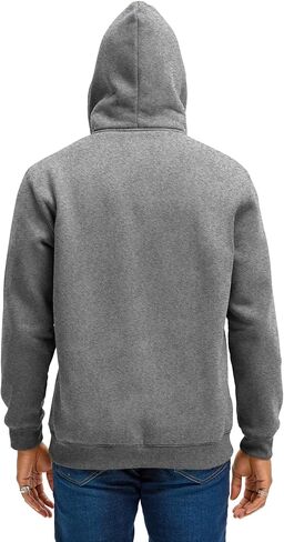 سويت شيرت بغطاء للرأس بسحاب ربع للرجال من القطن والصوف بأكمام طويلة مع جيوب in Kuwait