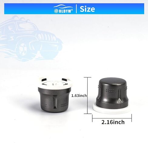 Rldym 2 Pcs Air Conditioning Control Knob Cover 55925-0E050 for Toyota Highlander 2009 2010 2011 2012 2013 in Saudi Arabia
