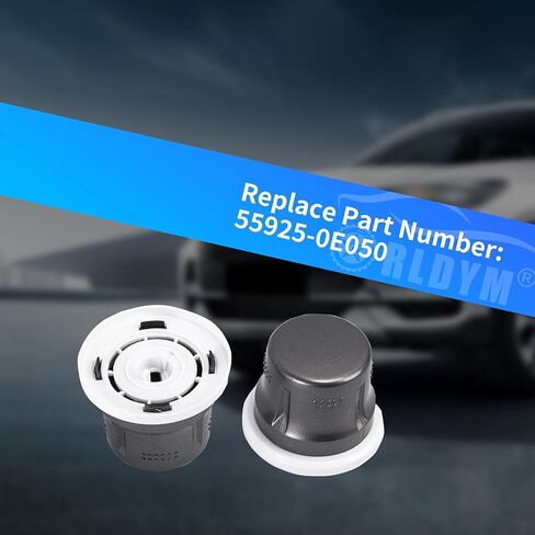 Rldym 2 Pcs Air Conditioning Control Knob Cover 55925-0E050 for Toyota Highlander 2009 2010 2011 2012 2013 in Saudi Arabia
