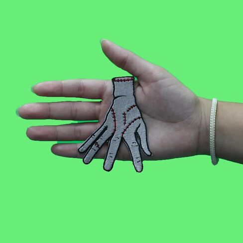Crawling Detached Hand Patch Creepy Thing Tv Embroidered Iron On in Saudi Arabia