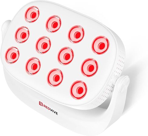 Red Light Therapy, Near Infrared 660nm 850nm Portable Red Light Therapy for Face and Body 4000mAh Battery Include Rotate 360 Degrees 12LEDS Dual Chip Device at Home Sport Yoga in Saudi Arabia