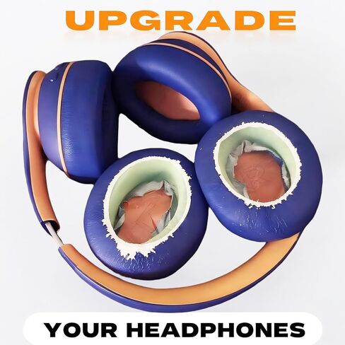 Replacement Ear Pads Compatible with Anker Soundcore Life Q10 Headphones, Protein Leather and Memory Foam, (Black + red) in Kuwait