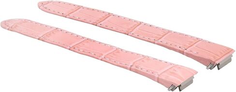 Ewatchparts 15MM LEATHER WATCHBAND STRAP COMPATIBLE WITH LADY CARTIER ROADSTER 2675 2723 QUICK REL PINK in Saudi Arabia