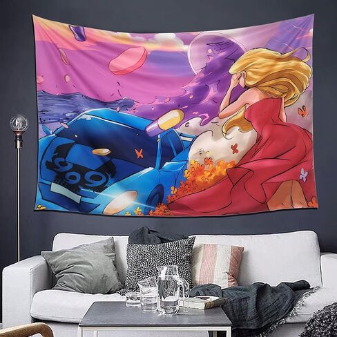 Lovgynnt Funny Tapestry Music juice Album Tapestry Rapper Wall Hanging Art Home Decor for Bedroom Living Room Apartment Dorm (60 x 40 In) in Saudi Arabia