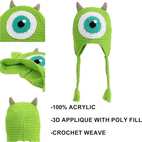 Bioworld Monsters Inc مايك وازاوسكي وجه كبير مع قرون من الصوف لابلاندر in Saudi Arabia