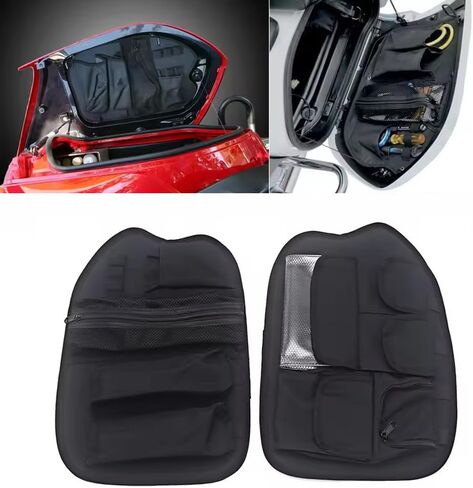 Motorcycle Trunk Lid Organizer Bags Fit for HONDA Gold Wing GL1800 GL 1800 F6B (2001-2017) Black Nylon Saddlebag Inner Pocket Tool Bag Set Luggage Storage Pouch (2001 2010) in Saudi Arabia