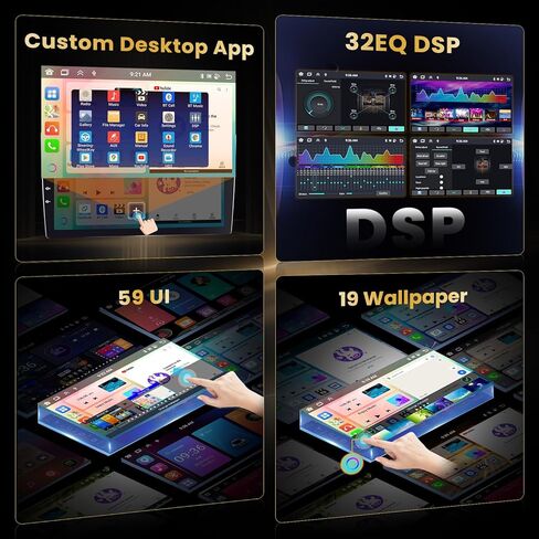 لتويوتا كامري 2000-2006 أندرويد 13 ستيريو سيارة، 8 كور 4 جيجابايت + 64 جيجابايت 9 بوصة شاشة لمس لاسلكية أبل كاربلاي أندرويد راديو السيارة التلقائي يدعم نظام تحديد المواقع والملاحة واي فاي BT USB FM EQ in Kuwait