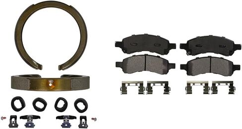 2x Disc Brake Pads Front Rear Discs Brake Pads Kit Parking Brake Shoe For Buick Rainier For Chevrolet Trailblazer For Chevrolet Trailblazer EXT For GMC Envoy For GMC Envoy XL 2006 in Saudi Arabia