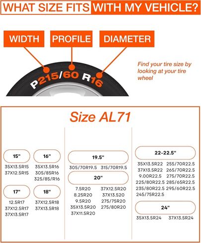 AL111 Size-AL111 بديل سلسلة الإطارات in Kuwait