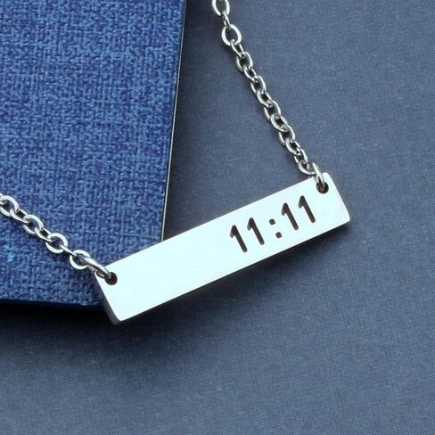 111 Angel Number Necklace Make A Wish Jewlery Numerology Jewelry in Kuwait
