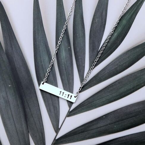 111 Angel Number Necklace Make A Wish Jewlery Numerology Jewelry in Kuwait