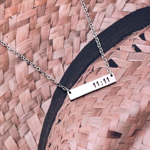 111 Angel Number Necklace Make A Wish Jewlery Numerology Jewelry in Kuwait