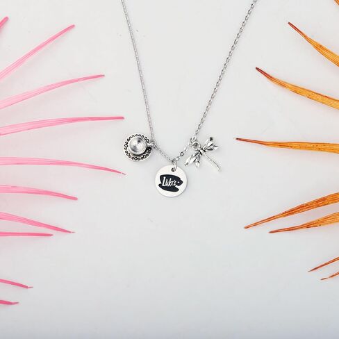 MAOFAED Tv Show Inspired Necklace, Coffee Shop Gift Star Hollow Gift Where You Lead I Will Follow Dragonfly INN Gift (ggirl Necklace) in Saudi Arabia