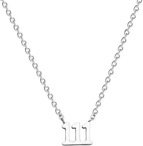 111 Angel Number Necklace Make A Wish Jewlery Numerology Jewelry in Kuwait